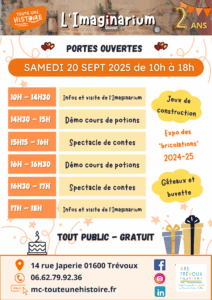 Journées Portes Ouvertes - L'Imaginarium de Toute une Histoire fête ses 2 ans !