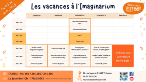 Les vacances à l'Imaginarium de Toute une Histoire - Février 2026